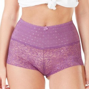 SIMPLY ME Boxer Femme Dentelle Ventre plat ORIANE Violet