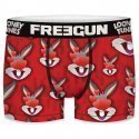 FREEGUN Boxer Homme Microfibre REF Rouge LOONEY TUNES