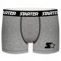 STARTER Boxer Homme Coton SMART AS1 Gris chiné ceinture Noir