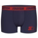 STARTER Boxer Homme Coton SMART AS2 Marine Rouge