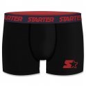 STARTER Boxer Homme Coton SMART AS2 Noir Rouge