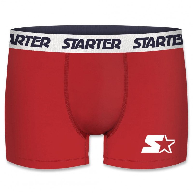 STARTER Boxer Homme Coton SMART AS2 Rouge Blanc