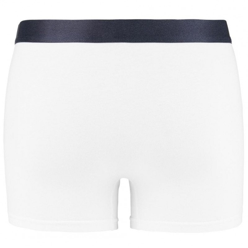 Boxer Homme BANDCUIS Blanc et Marine