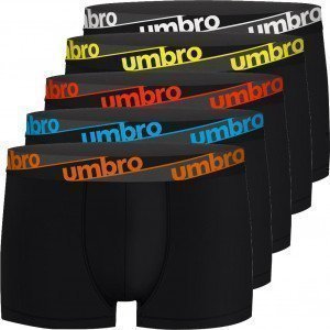 UMBRO 5 Boxers Homme Coton BCX5CLASS 7 Noir ceinture Multicolore