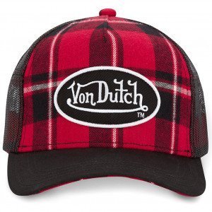 VON DUTCH Casquette Homme MicroCoton CARA 1 Rouge Noir