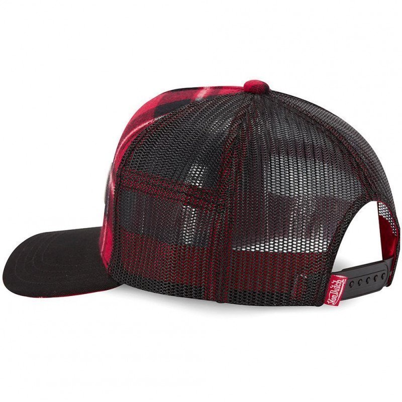 VON DUTCH Casquette Homme MicroCoton CARA 1 Rouge Noir