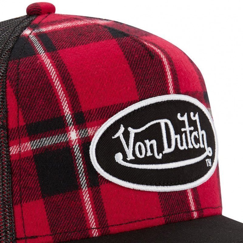 VON DUTCH Casquette Homme MicroCoton CARA 1 Rouge Noir