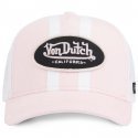Casquette Femme STRIP Rose et Blanc