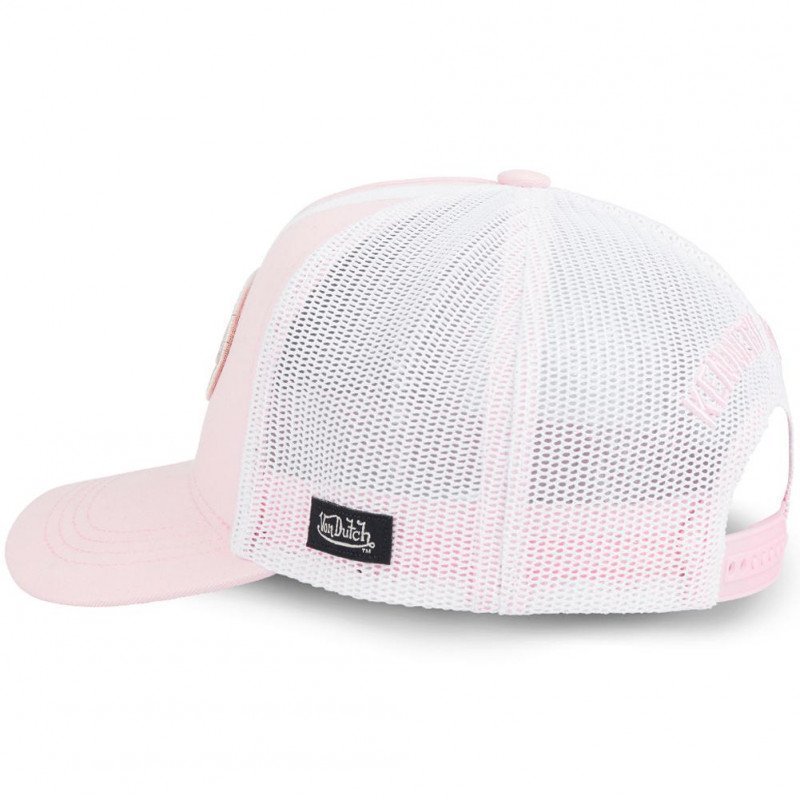 Casquette Femme STRIP Rose et Blanc