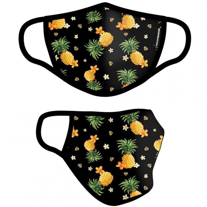 Masque Fille AS1 Noir et Jaune