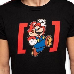 SUPER MARIO T-shirt Col rond Homme Coton MAR2 Noir CAPSLAB