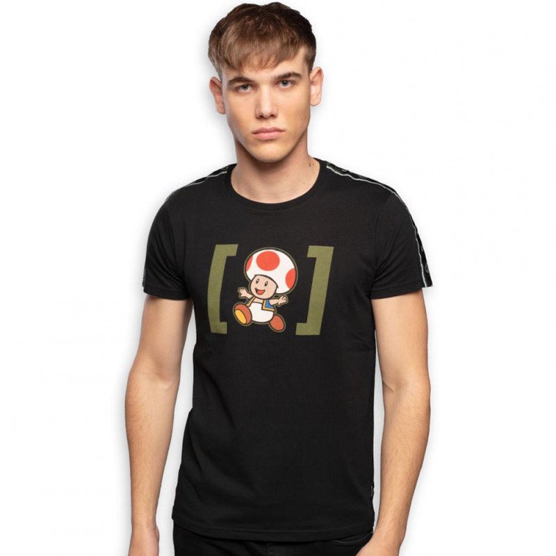 T-shirt manches courtes col rond Homme TOD2 Noir et Blanc