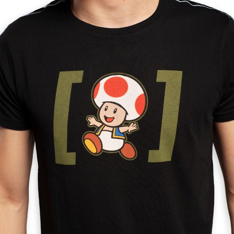 SUPER MARIO T-shirt Col rond Homme Coton TOD2 Noir CAPSLAB