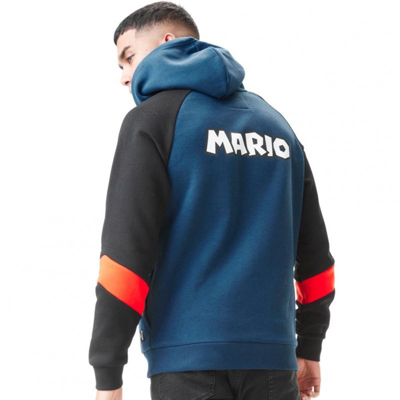 Sweat à Capuche Homme MAR Bleu et Noir