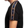 T-shirt manches courtes col rond Homme GOK2 Noir et Orange
