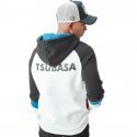 CAPTAIN TSUBASA Sweat à Capuche Homme Coton TSU1 Blanc Noir CAPSLAB