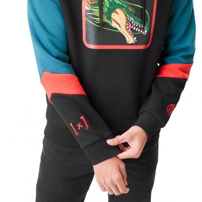 Sweat à Capuche Homme SHE Noir et Bleu
