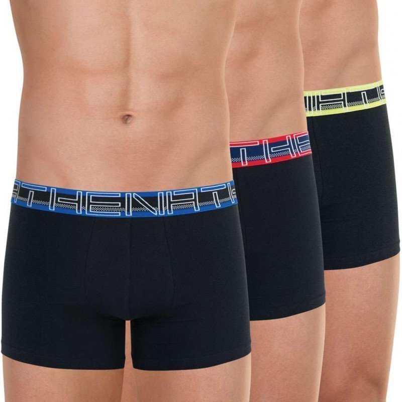 LOT DE 3 Boxer Sous-vêtements Homme FULLSTRETCH Noir et Multicolore