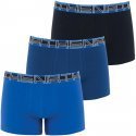 ATHENA Lot de 3 Boxers Homme Coton FULLSTRETCH Noir Bleu Nuit