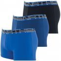 ATHENA Lot de 3 Boxers Homme Coton FULLSTRETCH Noir Bleu Nuit