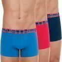 ATHENA Lot de 3 Boxers Homme Coton FULLSTRETCH Bleu Rouge Marine