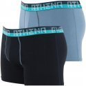 LOT DE 2 Boxer Sous-vêtements Homme ULTRA SOFT Noir et Gris