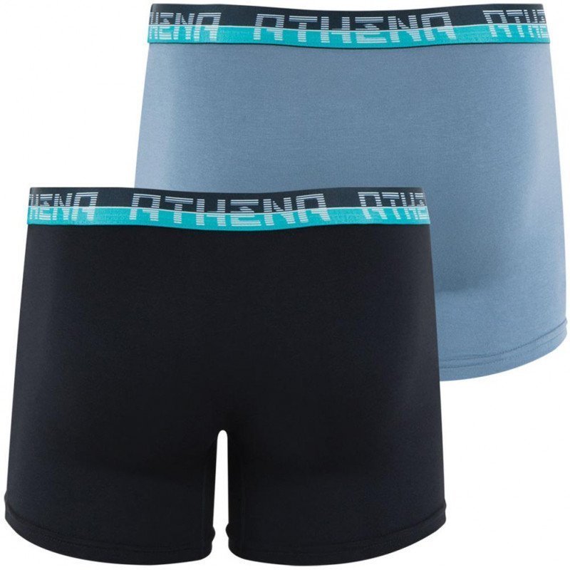 LOT DE 2 Boxer Sous-vêtements Homme ULTRA SOFT Noir et Gris