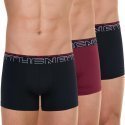 ATHENA Lot de 3 Boxers Homme Microfibre SECONDEPEAU Noir Rouge Noir