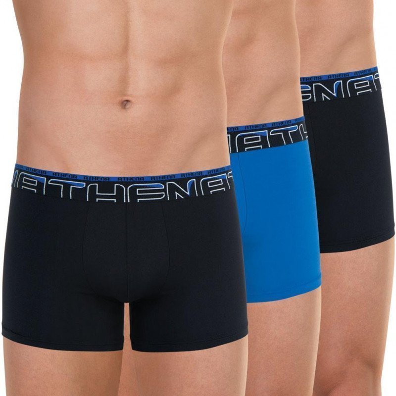 LOT DE 3 Boxer Sous-vêtements Homme SECONDEPEAU Noir et Roi