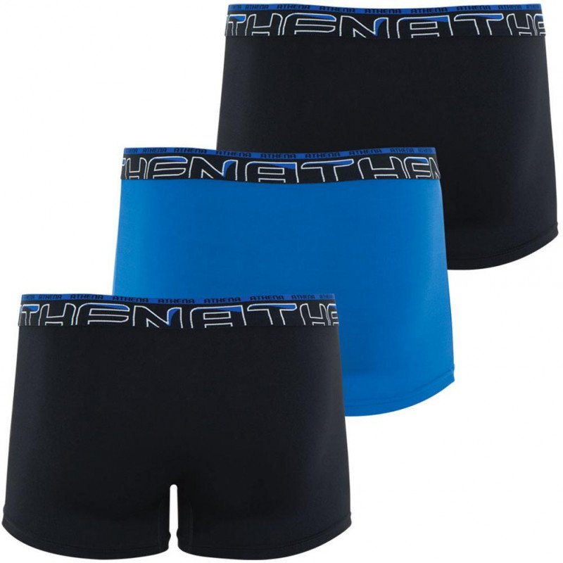 LOT DE 3 Boxer Sous-vêtements Homme SECONDEPEAU Noir et Roi