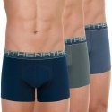 LOT DE 3 Boxer Sous-vêtements Homme BIOPACK Bleu et Poivre