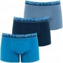 ATHENA Lot de 3 Boxers Homme Coton Bio BIOPACK Lagon Marine Gris