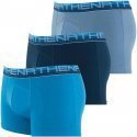 ATHENA Lot de 3 Boxers Homme Coton Bio BIOPACK Lagon Marine Gris