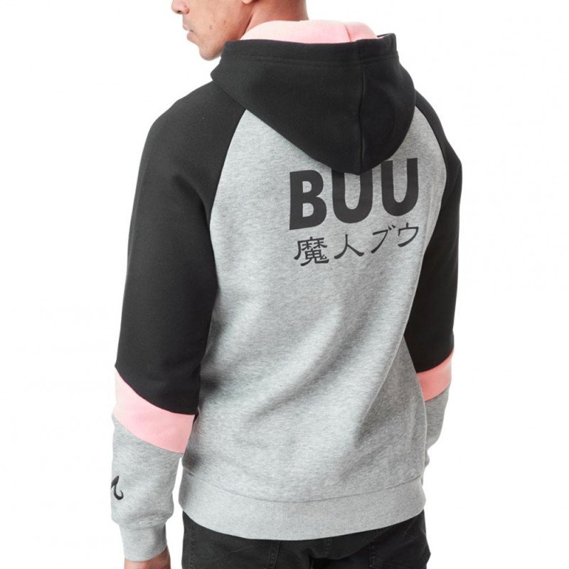 Sweat à Capuche Homme BUU Gris et Noir