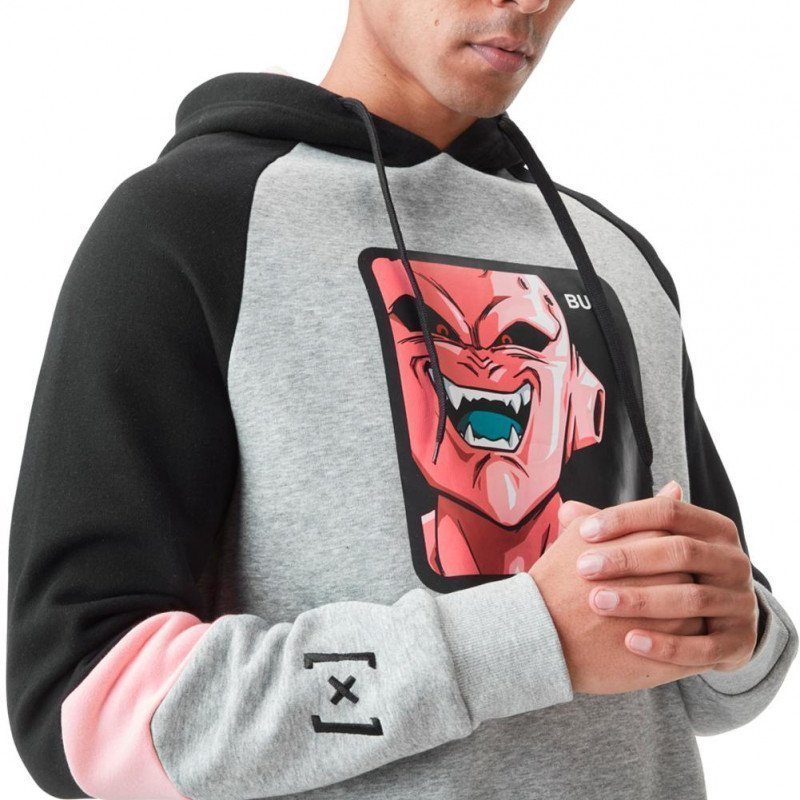 DRAGON BALL Z Sweat à Capuche Homme Coton BUU Gris CAPSLAB