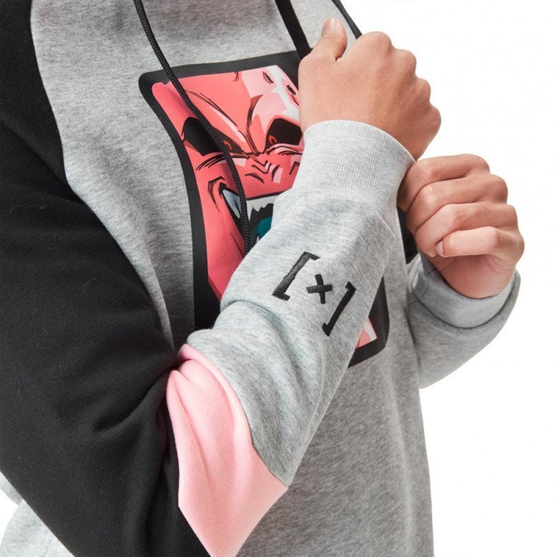 Sweat à Capuche Homme BUU Gris et Noir