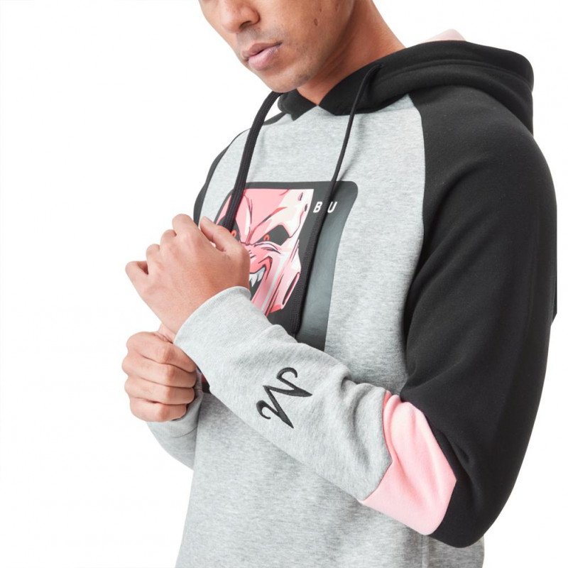 Sweat à Capuche Homme BUU Gris et Noir