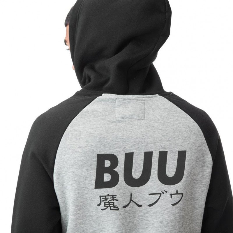 Sweat à Capuche Homme BUU Gris et Noir