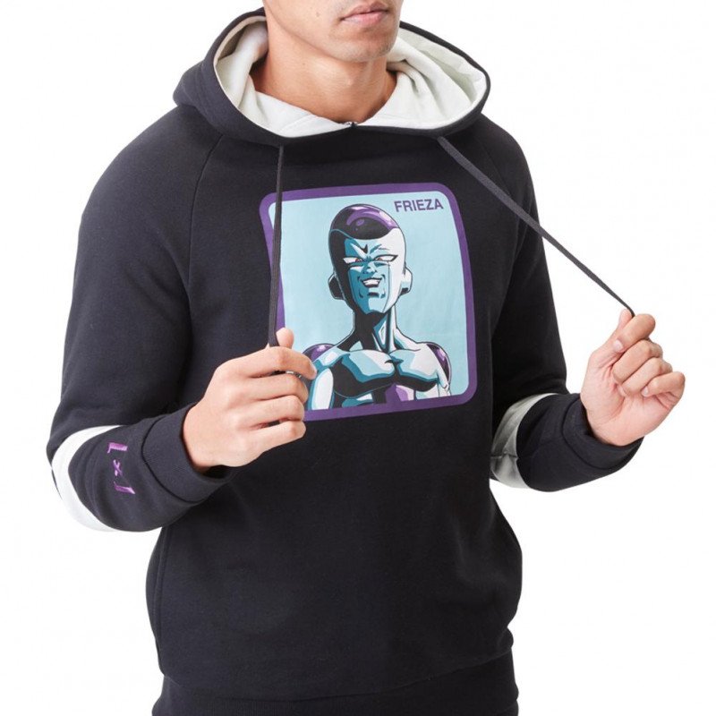 Sweat à Capuche Homme FRI2 Noir et Ciel
