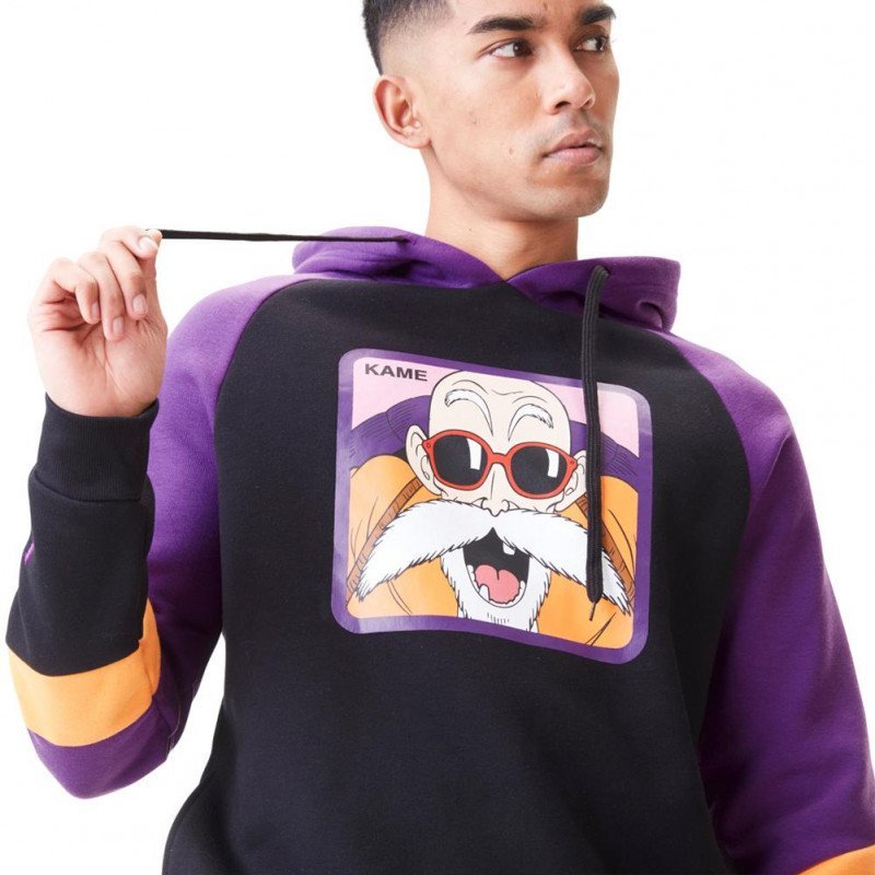 DRAGON BALL Z Sweat à Capuche Homme Coton KAME Noir Violet CAPSLAB