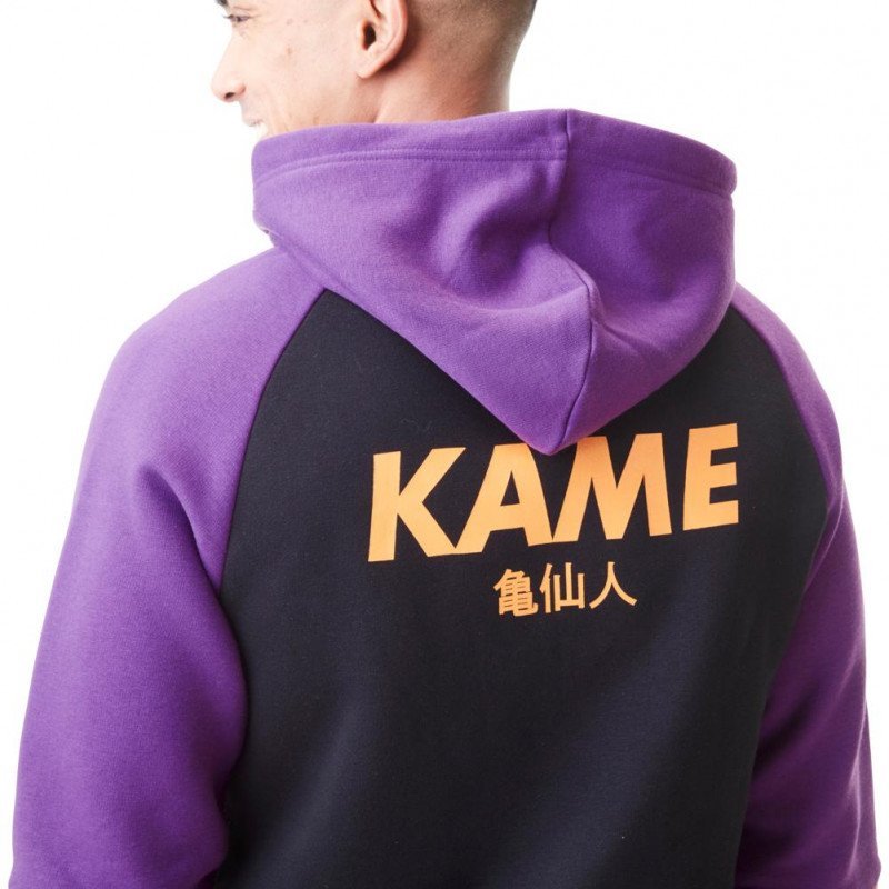 Sweat à Capuche Homme KAME Noir et Violet