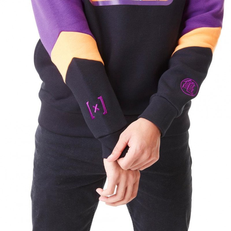 DRAGON BALL Z Sweat à Capuche Homme Coton KAME Noir Violet CAPSLAB