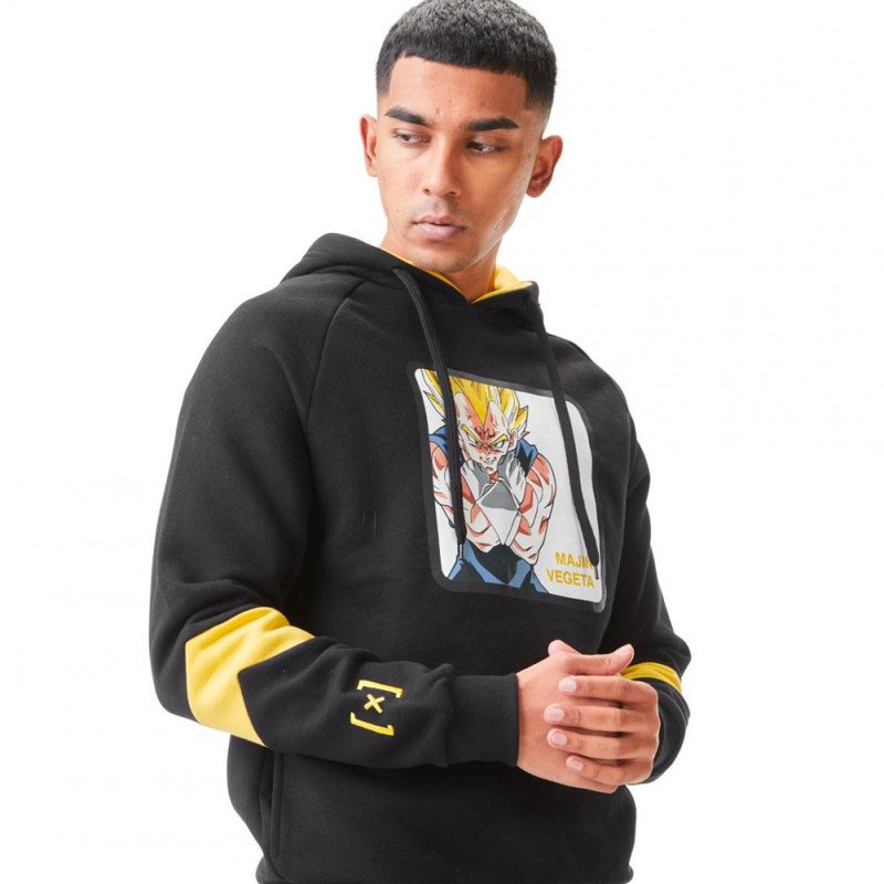Sweat à Capuche Homme VGM2 Noir et Jaune