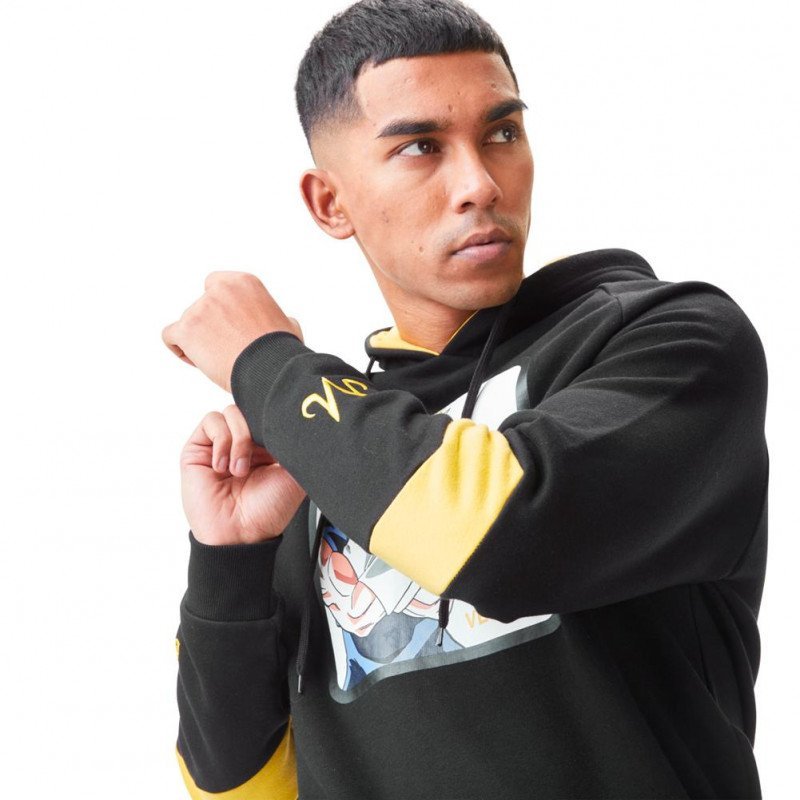Sweat à Capuche Homme VGM2 Noir et Jaune