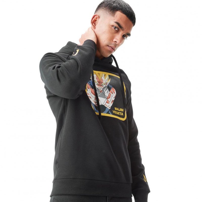 Sweat à Capuche Homme VGM3 Noir et Jaune