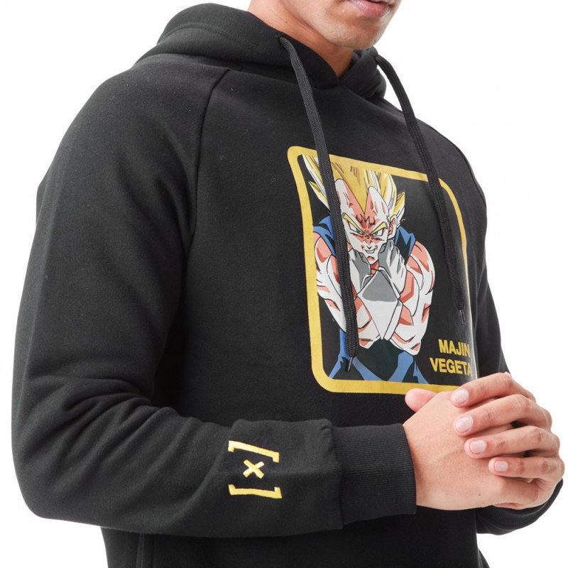 DRAGON BALL Z Sweat à Capuche Homme Coton VGM3 Noir CAPSLAB