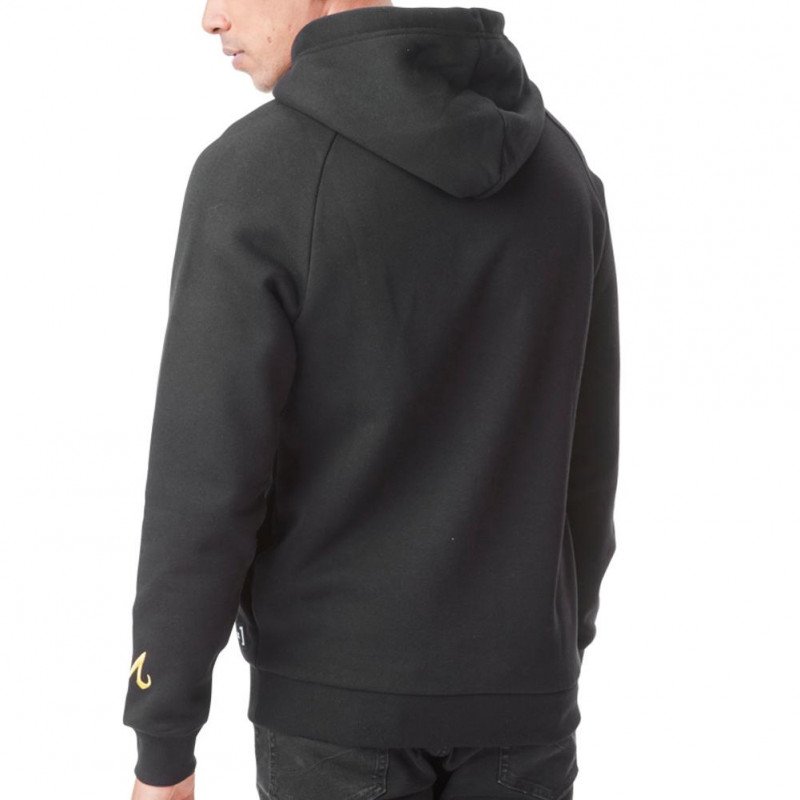 Sweat à Capuche Homme VGM3 Noir et Jaune
