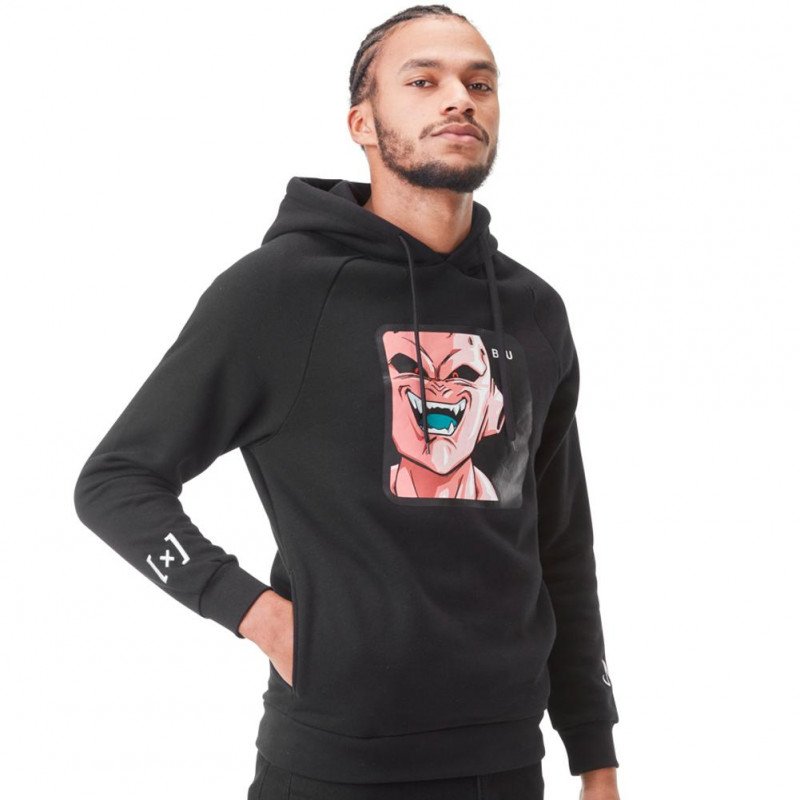 Sweat à Capuche Homme BUU3 Noir et Rose