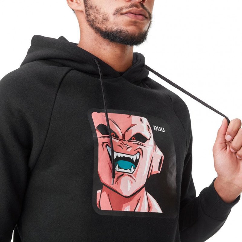 Sweat à Capuche Homme BUU3 Noir et Rose