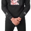 Sweat à Capuche Homme BUU3 Noir et Rose